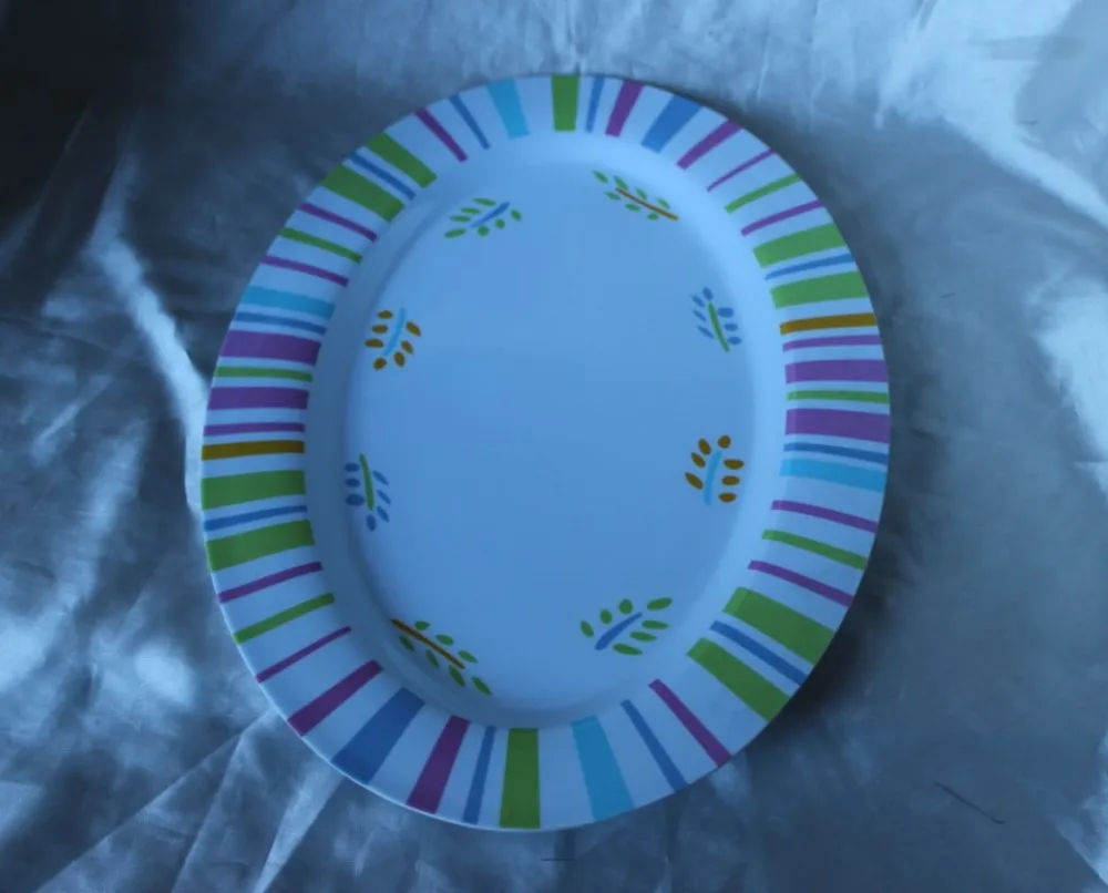 100%melamine fruit salad plate