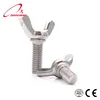 2017 hot sale stainless steel 304 M12 butterfly bolt wing bolt DIN316