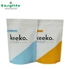 Custom logo organically coconut oil pulling keeko stand up packaging bag with zipper