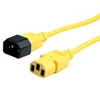 Yellow Color iec c13 c14 PC Power Cord