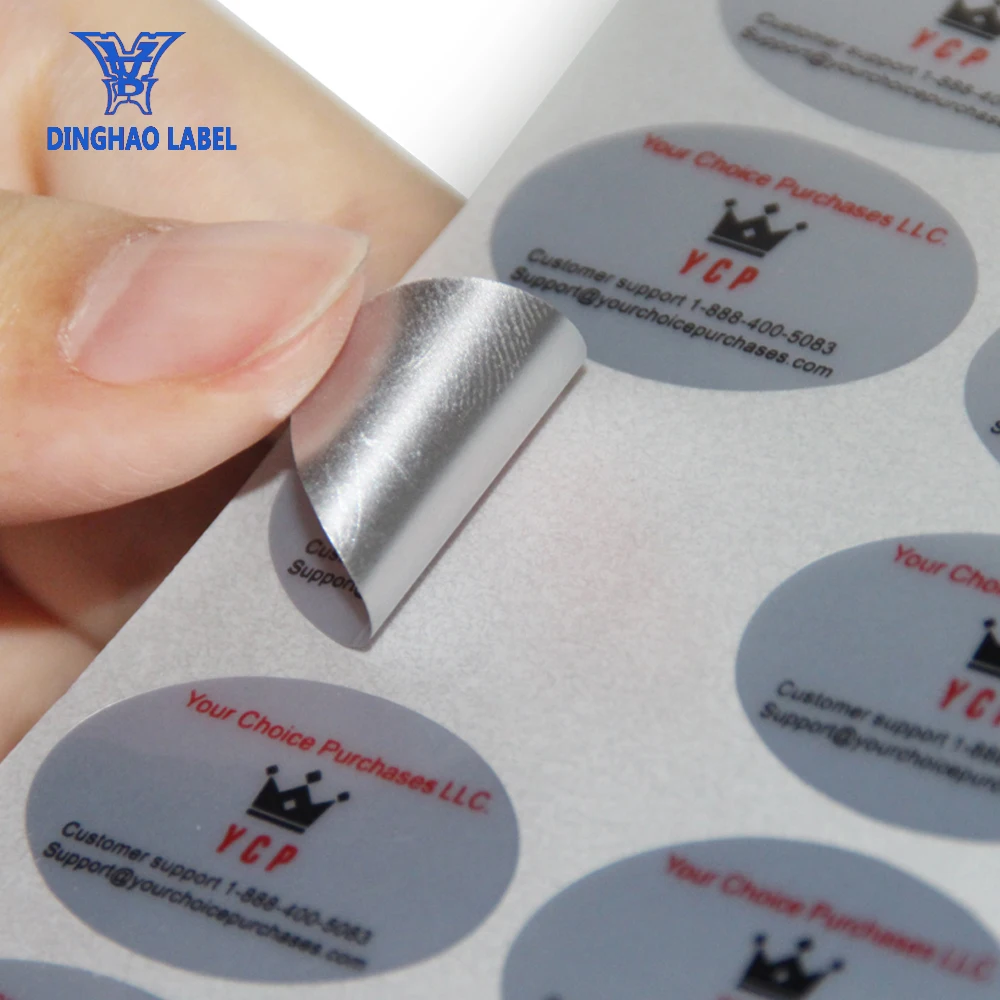 High Quality Aluminum Foil Label Paper Flexographic Printing Buy