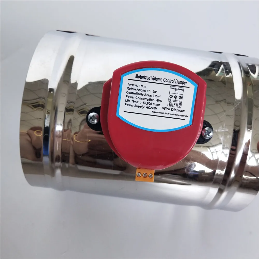 Air Conditioning Electric Damper Actuator Controller 4nm Torque 220v / 24v Power Supply 7 Wires