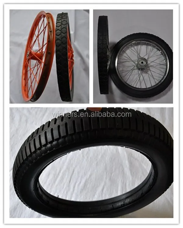 14 Inch Spoke Wheel Semipneumatic Wheels Solid Rubber Wheel For Cart