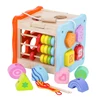 Classic wooden shape sorting cube blocks toys puzzles toys wooden kids toys