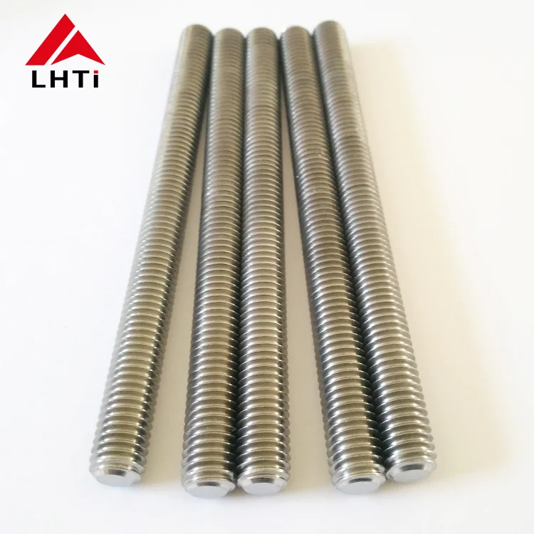 Gr2 Dia m6 m8 Titanium Threaded Rod For Titanium Racks Anodizing Jigs