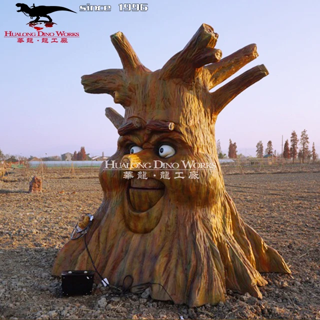 Amusement Park Custom Attraction Cartoon Artificial Talking Tree