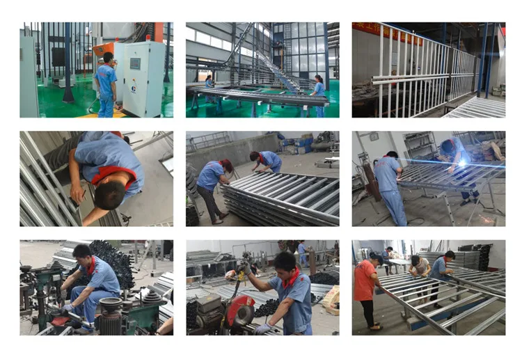 DK004 Cheap 8x8 garden decorative corrugated metal galvanized Fence panels