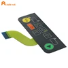Embossed button with metal dome inside good tactile membrane switch LED soft touch keyboard plastic enclosure panel overlay