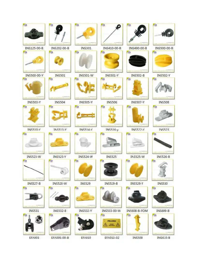 Different Types Of Electric Fencing Insulators And Gate Handles Buy