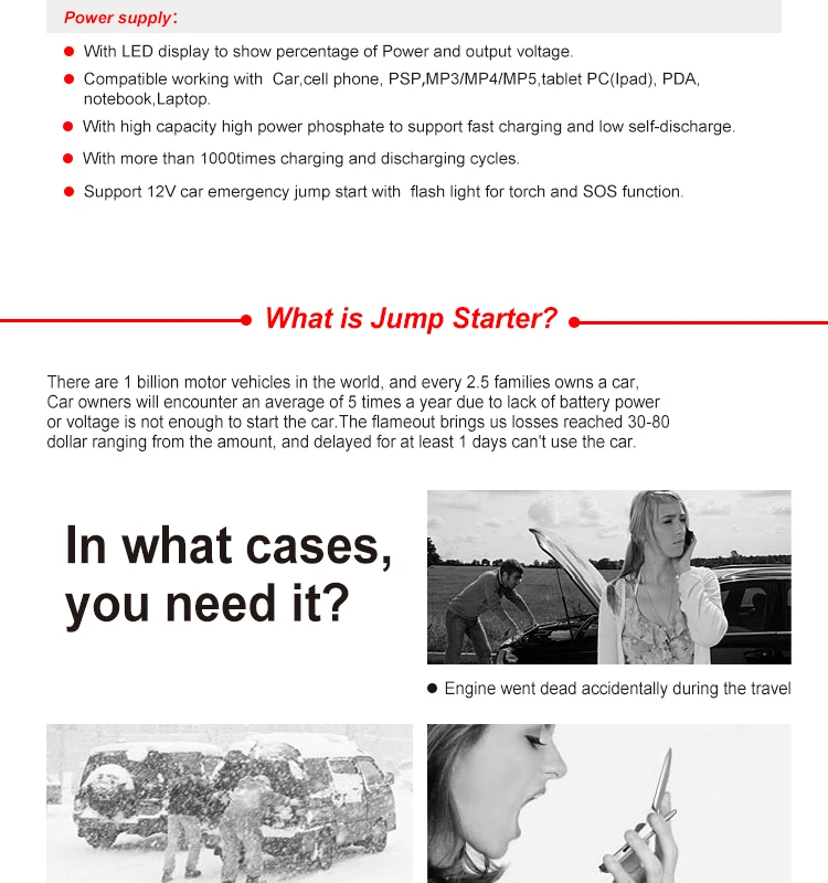 Portable Car Jump Starter