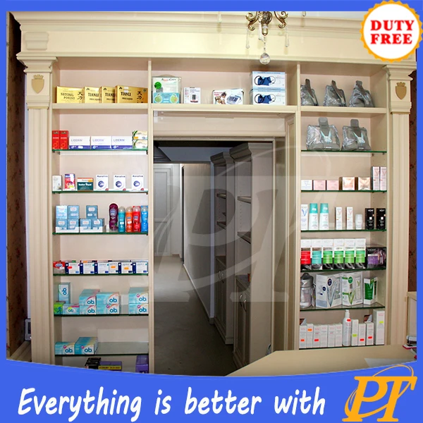 Retail Medical Store Furniture Pharmacy Shelving Display Showcase Stand ...