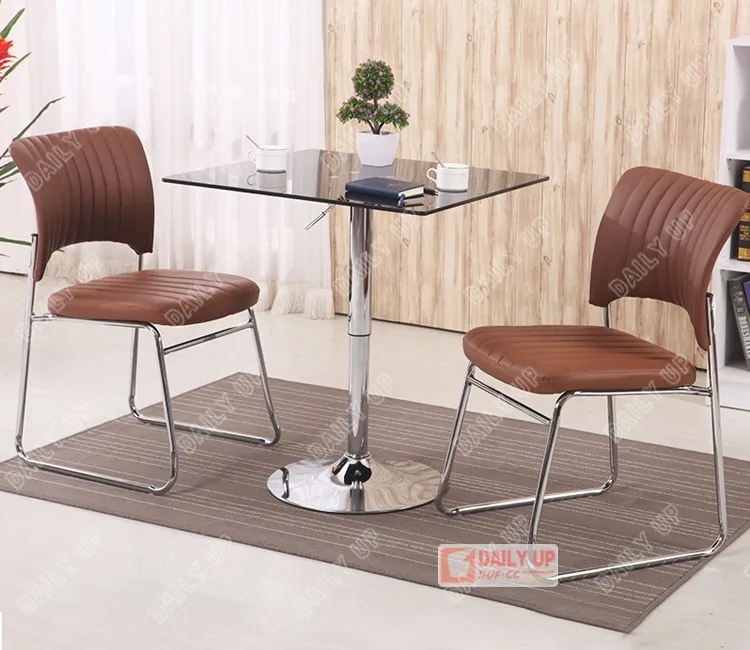 2016 Latest Dining Table Designs Height Adjustable Glass Banquet Table Mirrored Leisure Entertainment Table Top Made In China