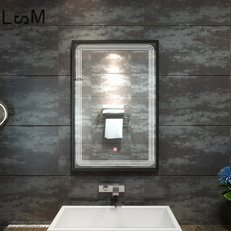 Touch Sensor Switch Magic Mirror Glass Screen Mens Fogless Shower