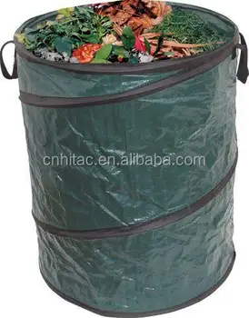 Kunststoff Pop up Garten Blatt Bin (tasche) 24l 385l 1 STÜCK KUNSTSTOFF Kompost Tasche Kompostsack Mülleimer