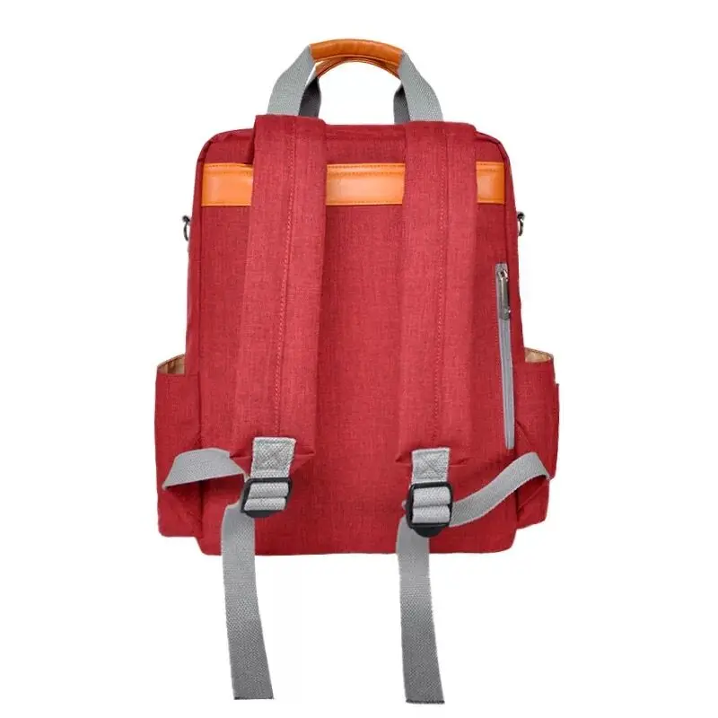 red diaper backpack