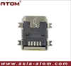 Mini USB Connectors ,5pin Female SMT B type(Mini USB Connector board type)Best Slses,life circle time more than 10000 times