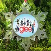 Transparent Plastic Christmas ornament with snowflake