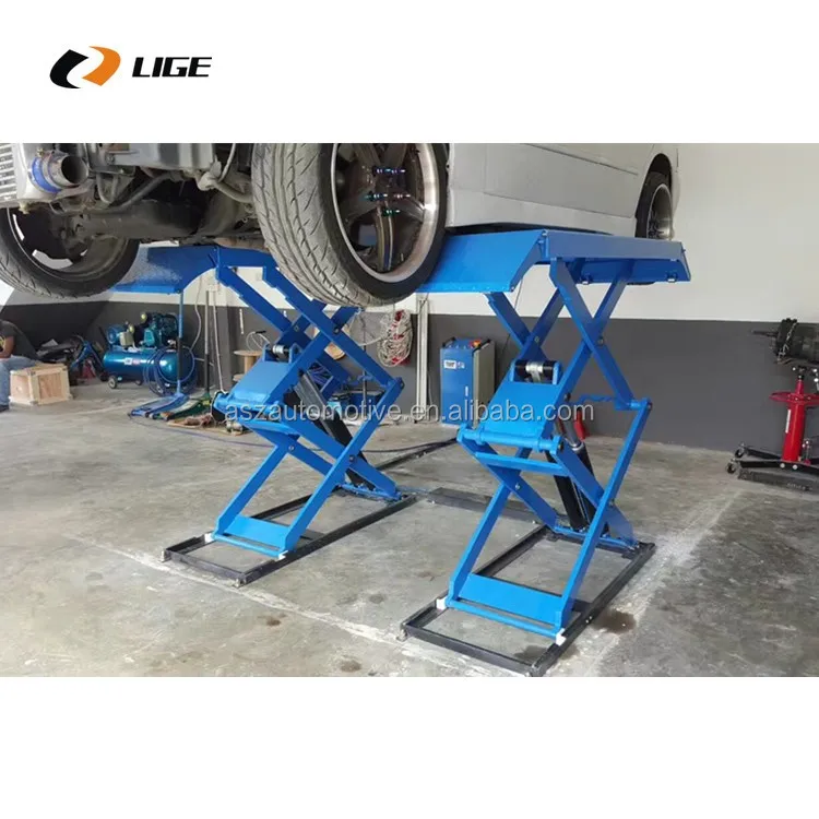 Ultra Thin Scissor Lift On Surface Mounting Lifter Car Lift Scissor