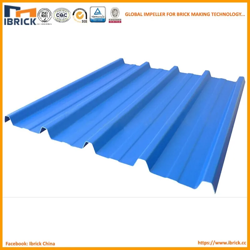 Blue Color Pvc Plastic Roof Tile For Prefabricated Houses - Buy Blue ...