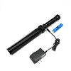 Get free sample Zoomable Strobe electric baton shock police self defense flashlight
