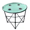 outdoor round folding camping multi-purpose detachable table printable