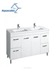 Modern Bathroom Sink Vanity with 2 ceramic basins (AC1016)