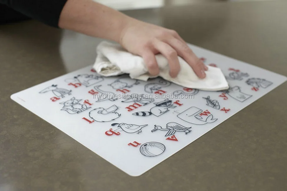 Washable Silicone Drawing Table Mat Coloring Placemat Printed For Kids Painting Buy Silicone