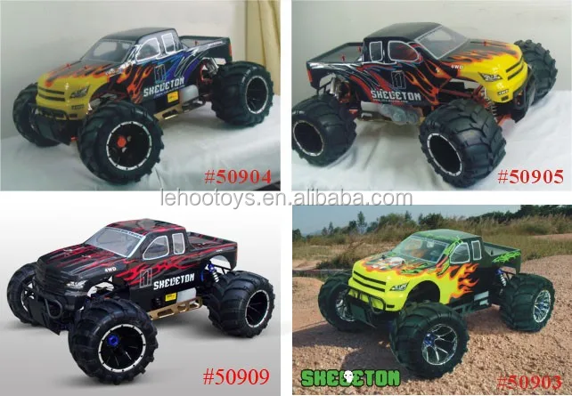 Hsp 94050 2.4g 1/5 Scale 4wd Rc Gas Monster Truck 26cc Engine Off Road ...