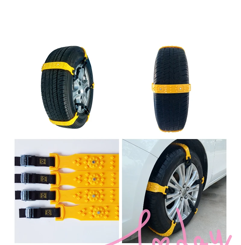Car Snow Chain Antislip Tire Chain Suv Snow Tire Cables Emergency Car