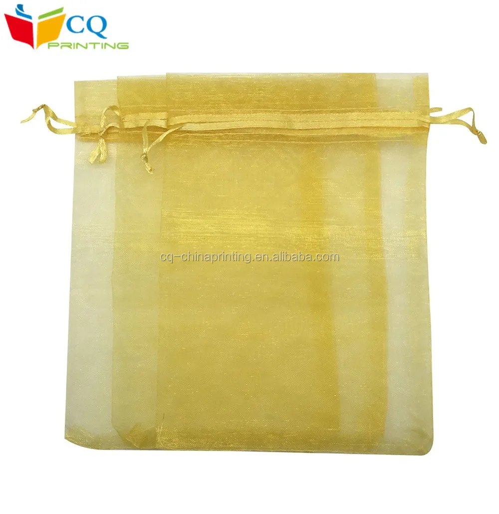 Fast Delivery Promotional Different Sizes Drawstring Organza Bag