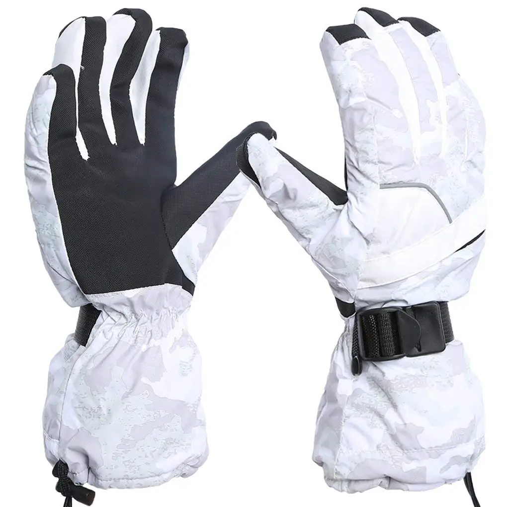 mens white winter gloves