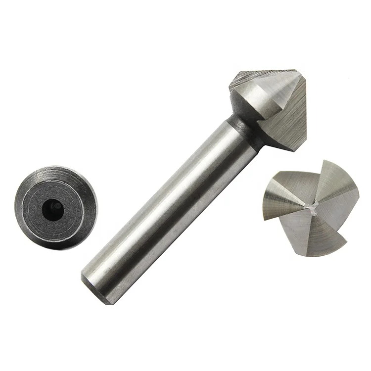 DIN335C 90 Degree 3 Flute HSS Edge Chamfer Countersink Drill Tool Bit ...