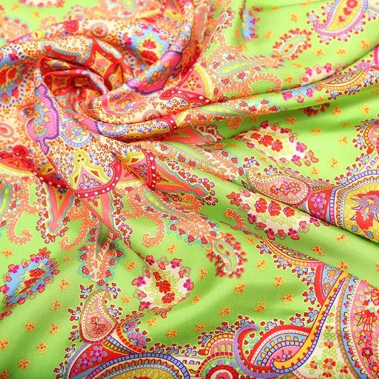 Printed Silk Chiffon 100% Silk Custom Design Fabric - Buy Custom Fabric ...