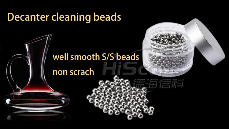 Bottle Cleaner Beads  - Pack Of 500 Premium Reusable Cleaning Balls For Wine Decanter and Glass Vessels