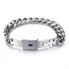 Concentric lock couple bracelet pair Female lock male titanium steel key necklace