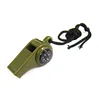 SPWE- 1365 2018 3in1 Whistle Compass Thermometer For Outdoor Emergency Gear Camping Survival