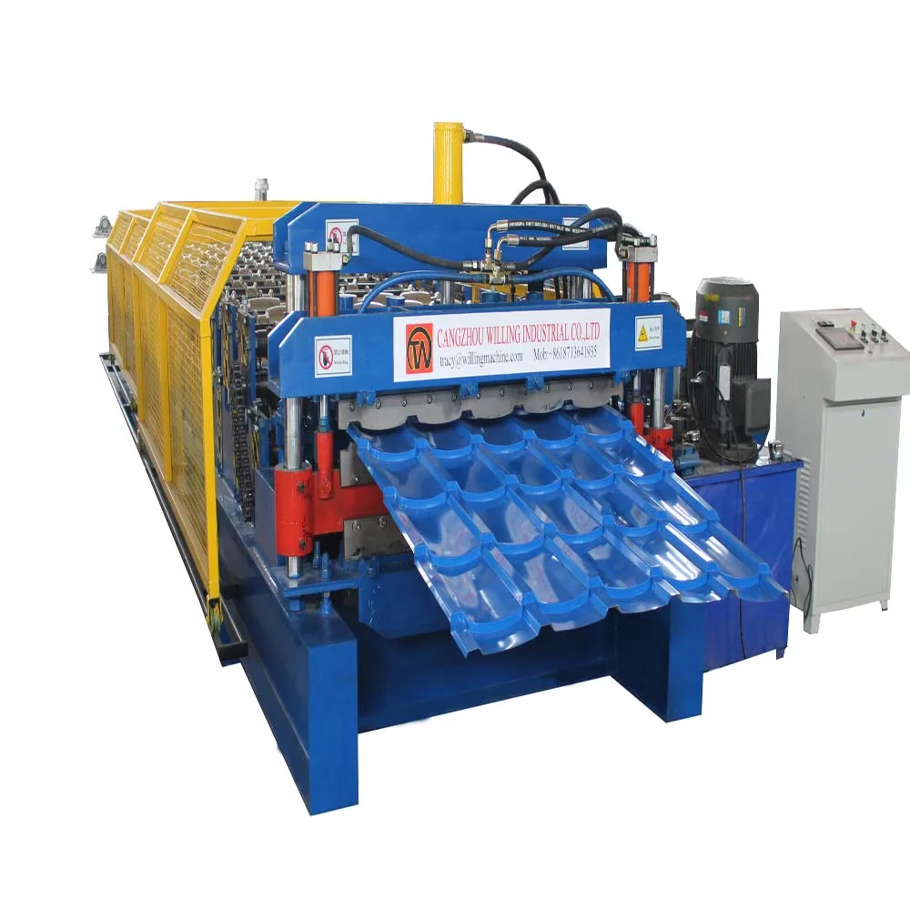 
Botou City Willing Hungary IBR and Glazed Tile Double Layer Roof Panel Roll Forming Machine 
