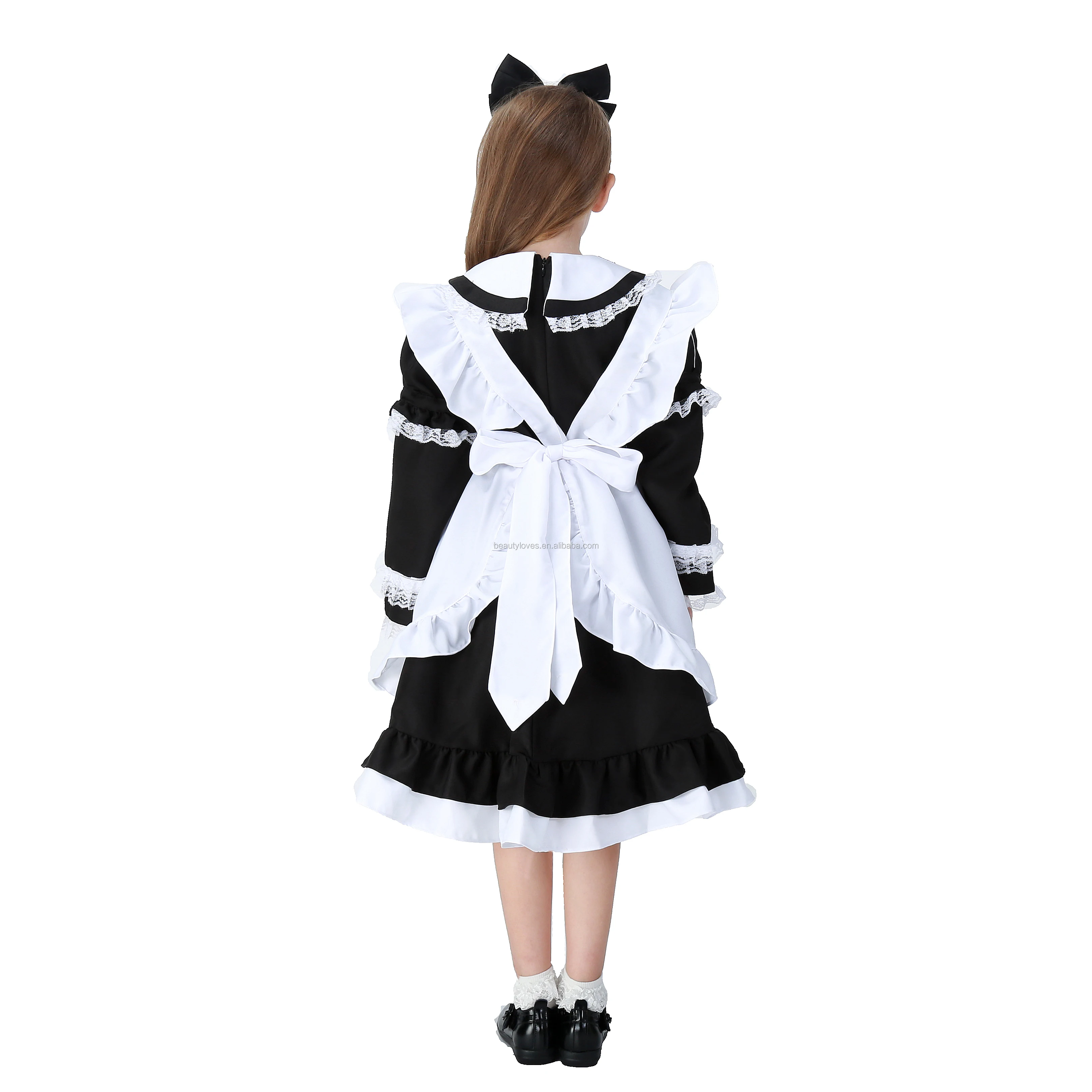 Factory hot sale classic french maid costume black white maid costumes kids maid  costume| Alibaba.com