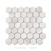 Shower Room Floor Hexagon Mosaic Tile Marble Popular Used For USA