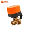 AC230V 3- Way 1" DN25 Brass Motorized Ball Valve BSP/G thread for water treatment system
