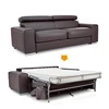 Best Quality Folding Brown Leather German Modern Design Sofa Bed