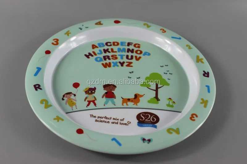 Sales promotion Melamine Kids Dinner Plate Lunch Dishes