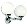Good Lefroy Brooks LB 4001 Classic Double Wall Bracket w 6in Opal Globes