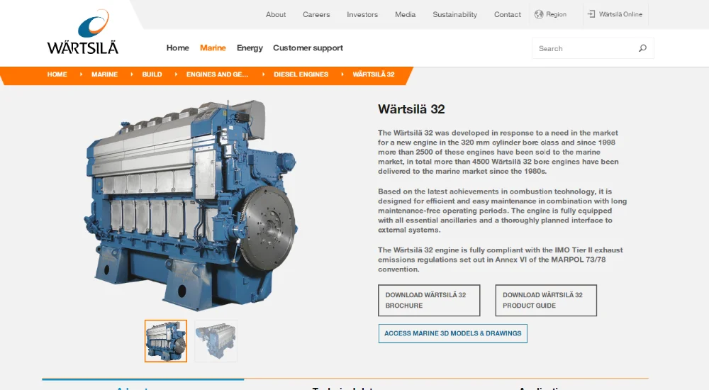Fuel Filter Oil Filter For Wartsila 32 Marine Engine R3214176 Genuine