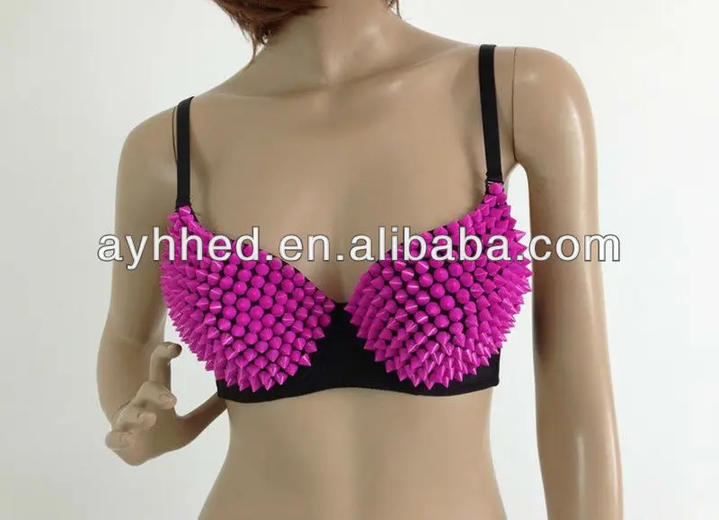 Sexy Fancy beaded glitter rivets bras