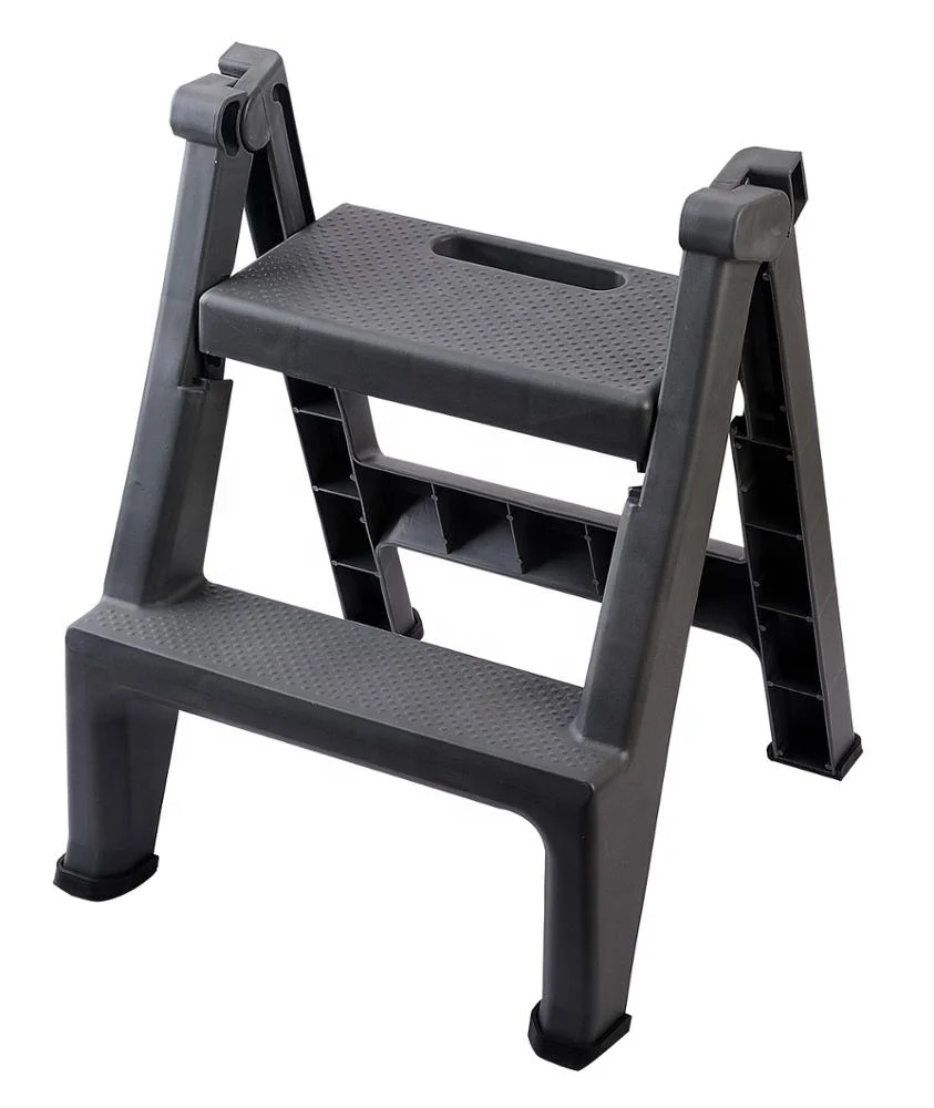 Mehrzweck-Home Office Garten Loft Schrittleiter Falten 4 Schritt Leiter Heavy Duty Mit Non Slip