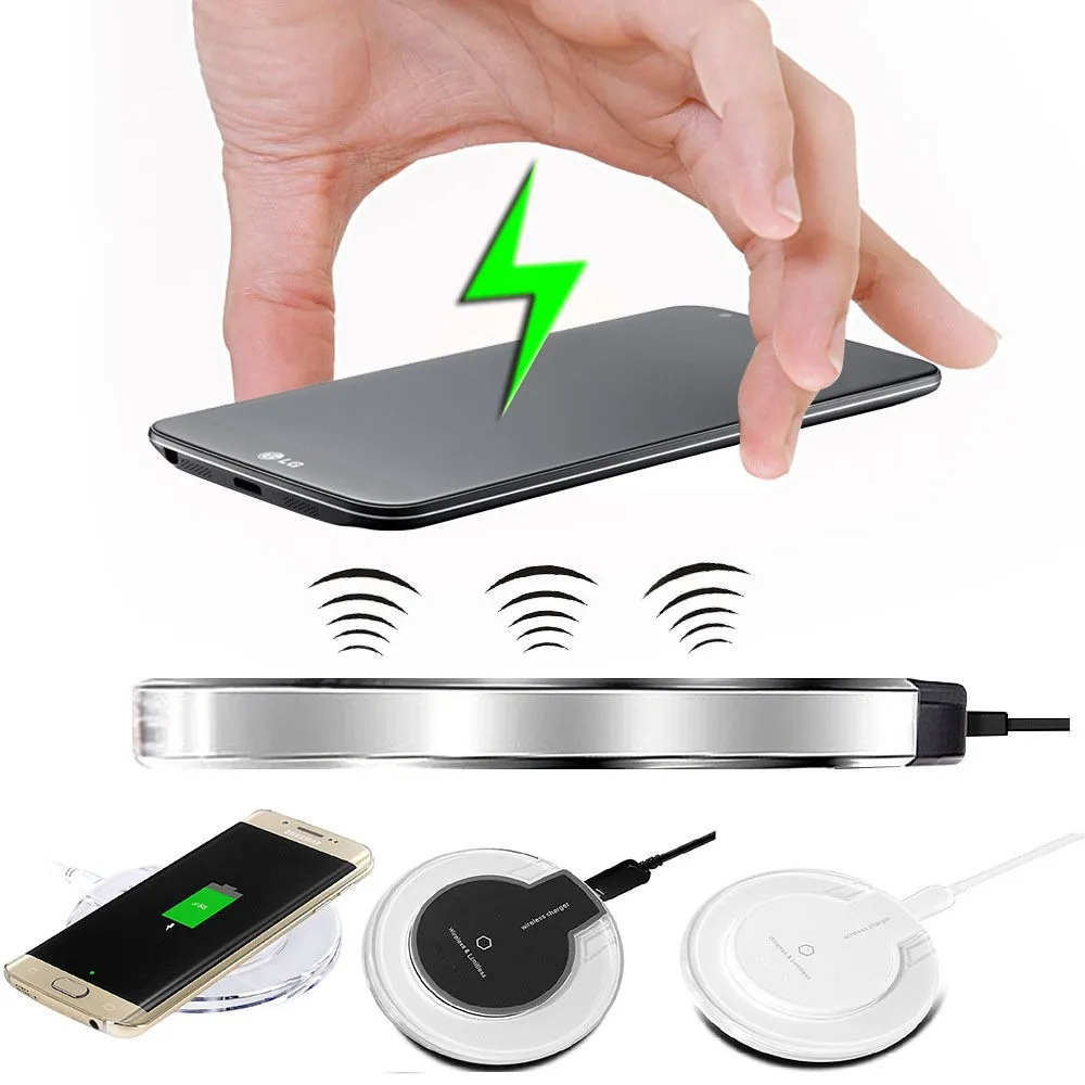 Factory Price Qi Wireless Charging Ultra Thin Crystal Wireless Charger For Iphone 6 6s 7 8 X For