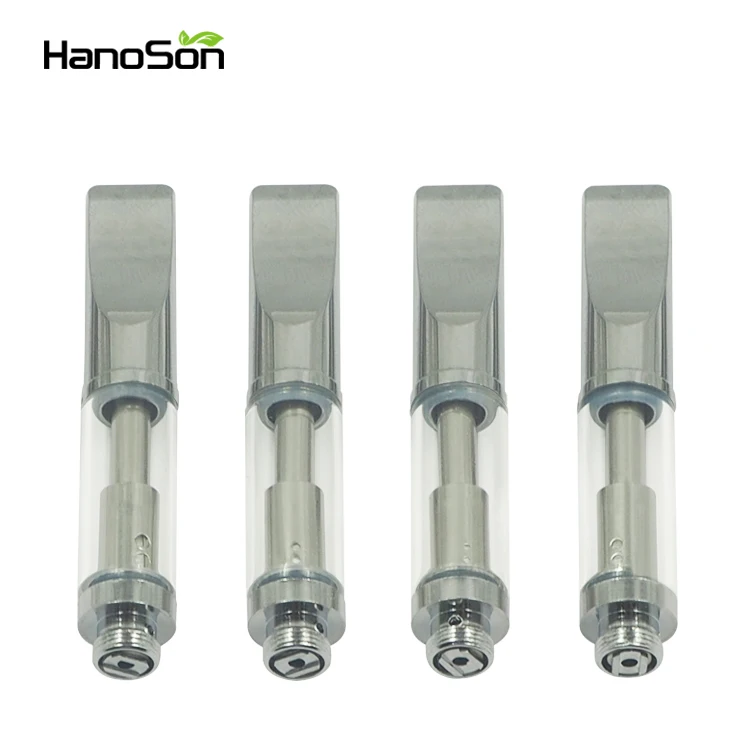 Hot selling 510 vape cartridge cbd oil vaporizer metal tip glass cbd cartridge