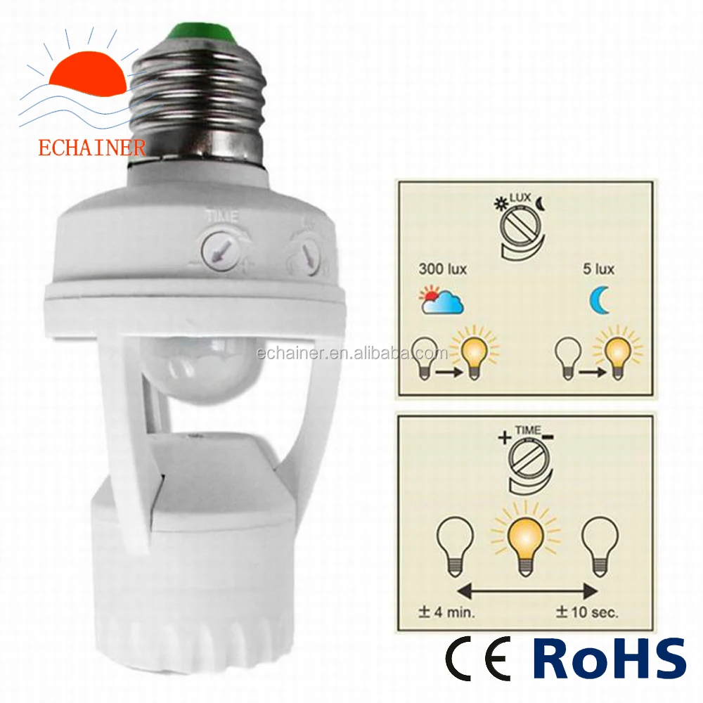 Pir Automatic Led Lights Switches Infrared Motion Light Sensor Socket