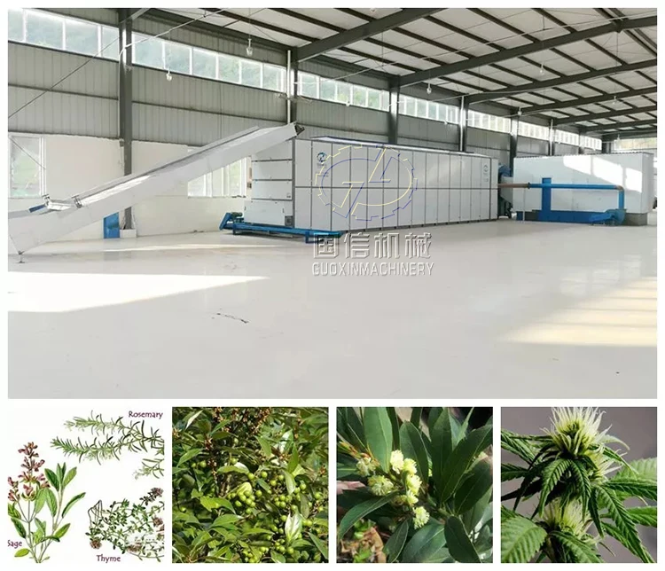 Hemp hot air drying machine